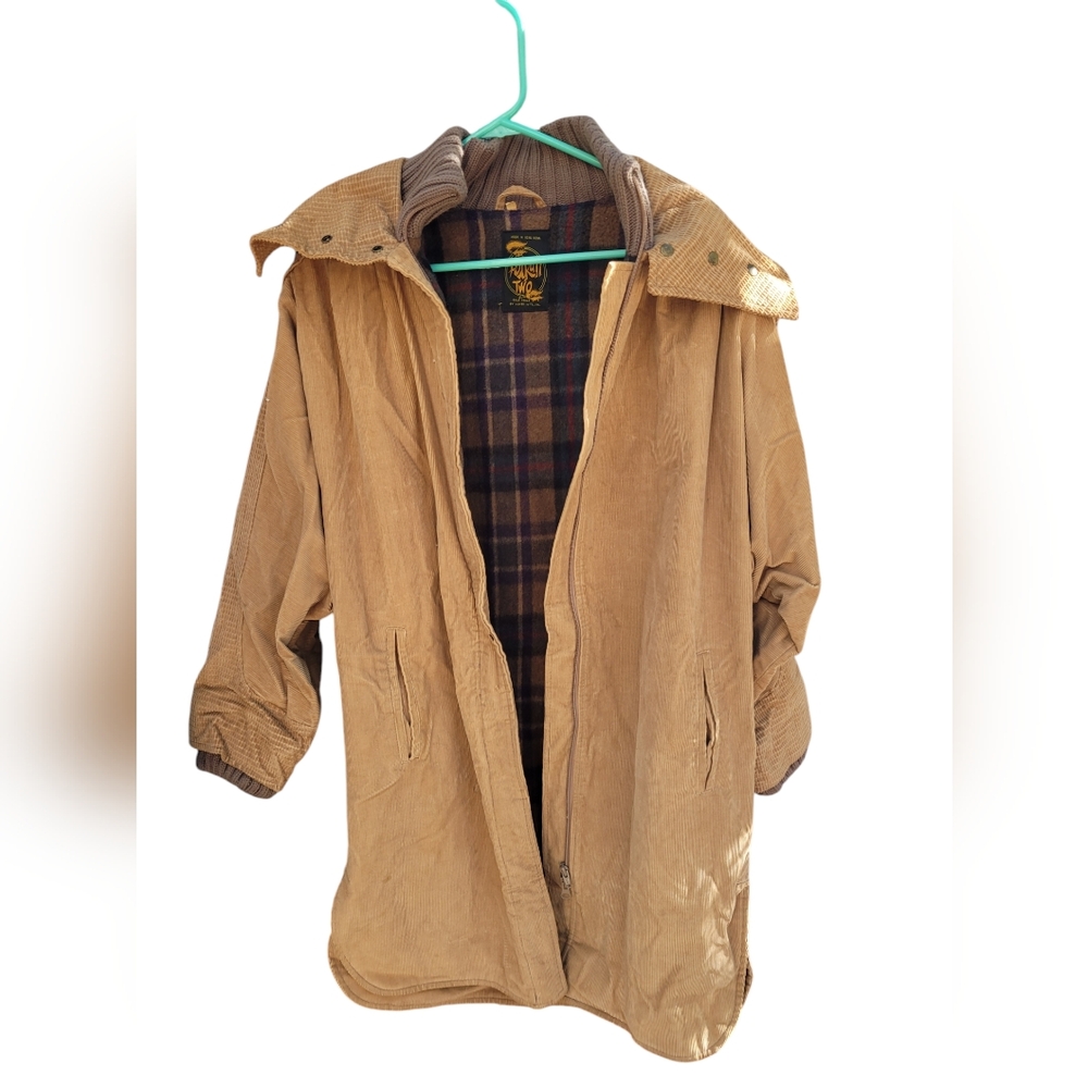 Vintage 70s Foxrun Two Gale Gould Corduroy Jacket Coat Hong Kong M